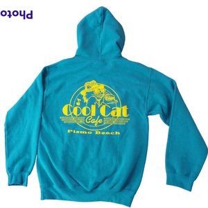 Cool Cat Pismo Beach Hoodie size S